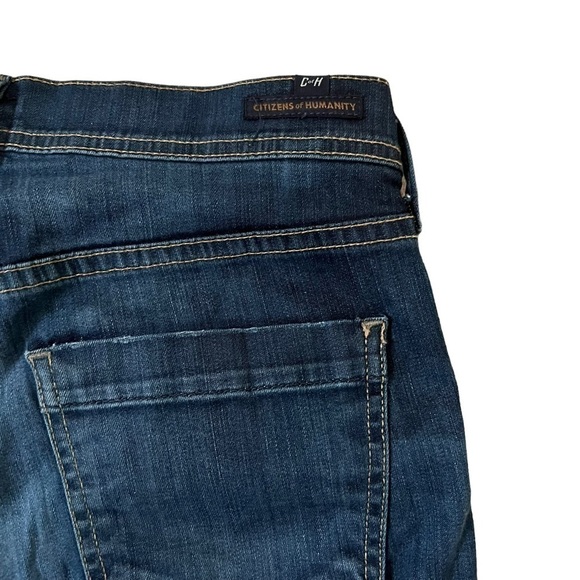 Citizens For Humanity Jeans Dani Cuffed Cropped Straight Leg Mid Rise US 26 - Picture 5 of 8